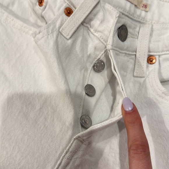 Levi’s Premium Wedgie Straight Jeans | Size 26 | White - Picture 6 of 10
